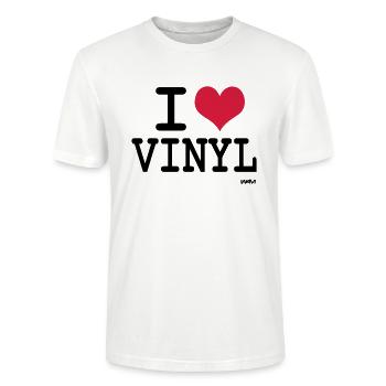 vinyl - Stanley/Stella CRAFTER Unisex Organic T-Shirt - white - Front - Alina (178cm) & Michal (187cm)