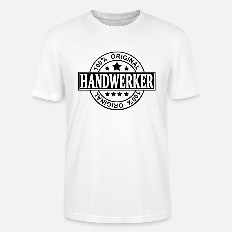Handwerker - Stanley/Stella Unisex Bio-T-Shirt CRAFTER - Weiß