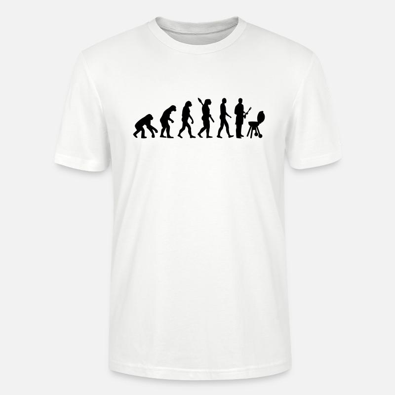 Evolution BBQ barbecue - T-shirt bio CRAFTER Stanley Stella Unisexe - blanc