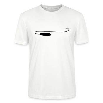 Fouet Pad Dominatrice Fétiche - T-shirt bio CRAFTER Stanley Stella Unisexe - blanc - Devant - Alina (178cm) & Michal (187cm)