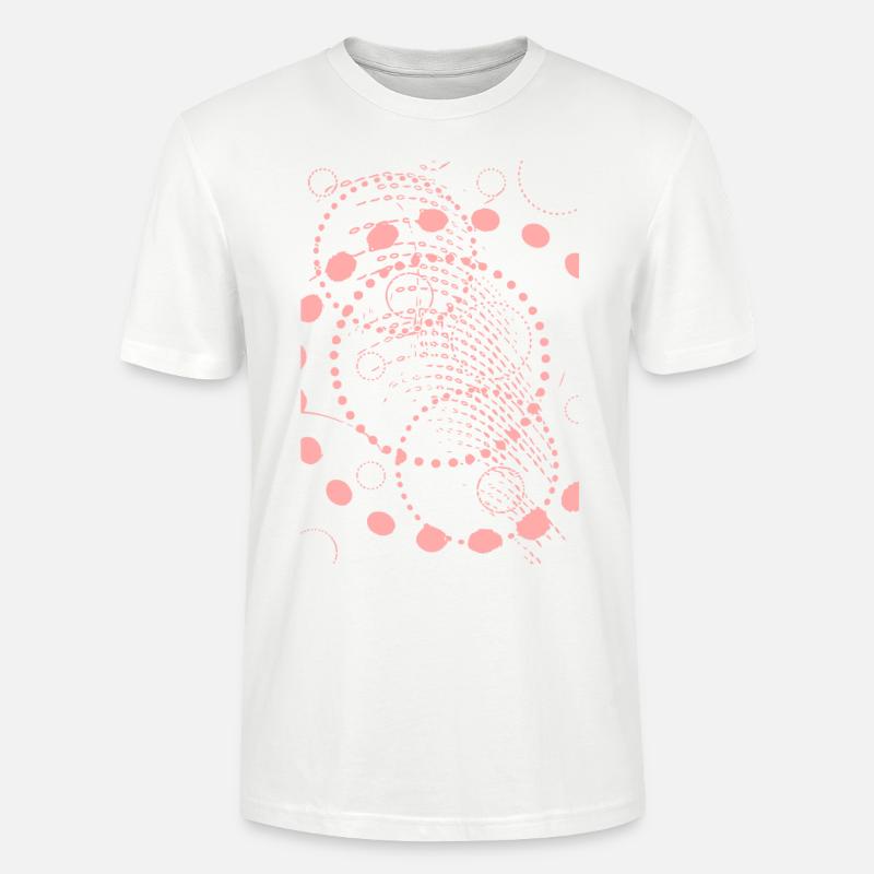 Points de création abstrait - T-shirt bio CRAFTER Stanley Stella Unisexe - blanc
