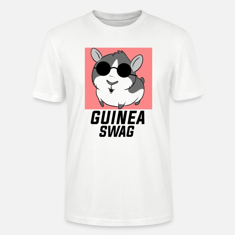 Cochon d'Inde - T-shirt bio CRAFTER Stanley Stella Unisexe - blanc