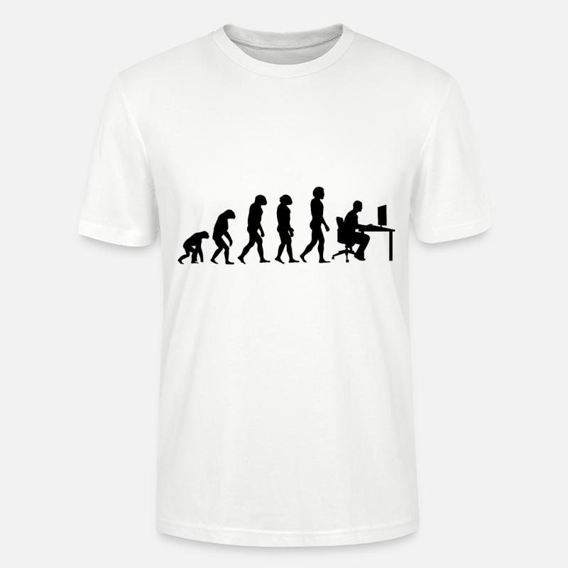 Evolution des joueurs - T-shirt bio CRAFTER Stanley Stella Unisexe - blanc