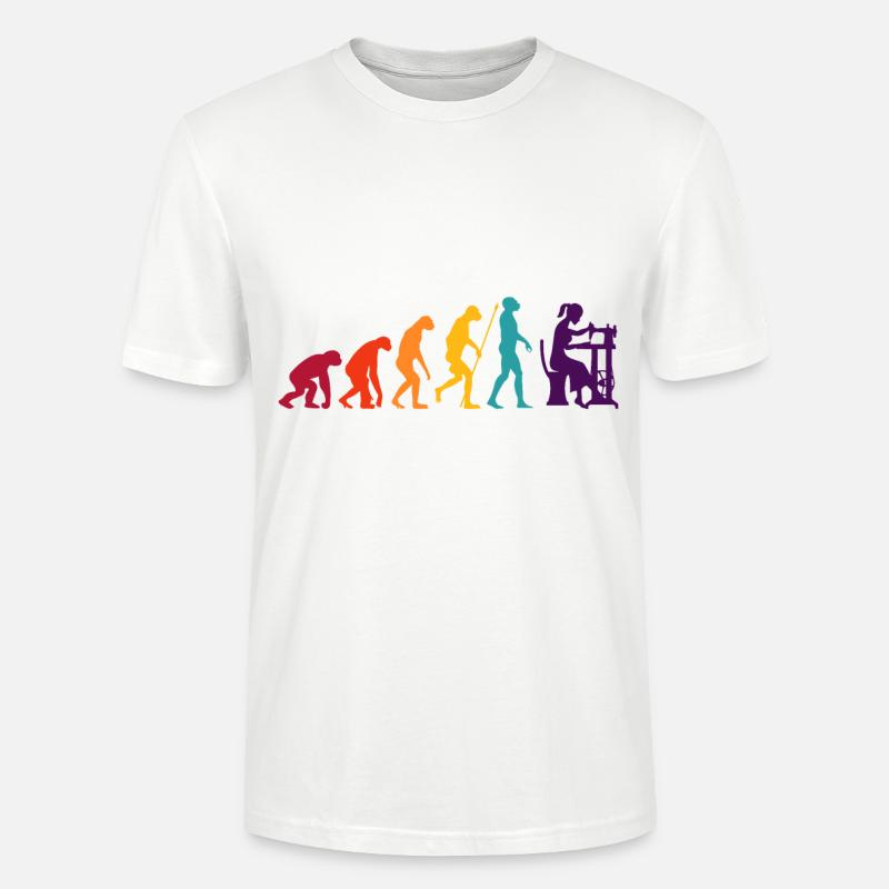 Sewing evolution - Stanley/Stella CRAFTER Unisex Organic T-Shirt - white