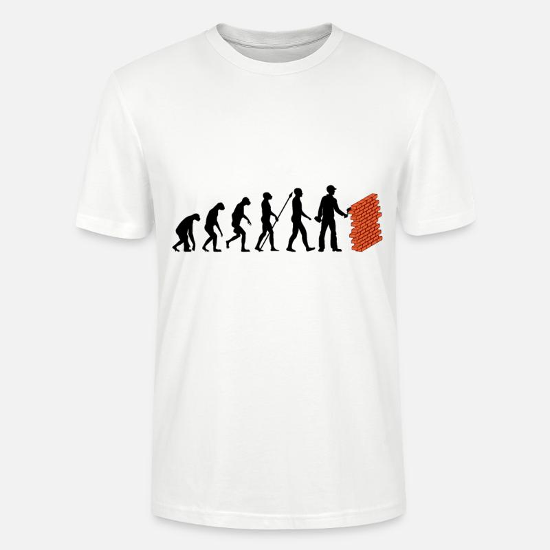Maurer Evolution - Stanley/Stella Unisex Bio-T-Shirt CRAFTER - Weiß