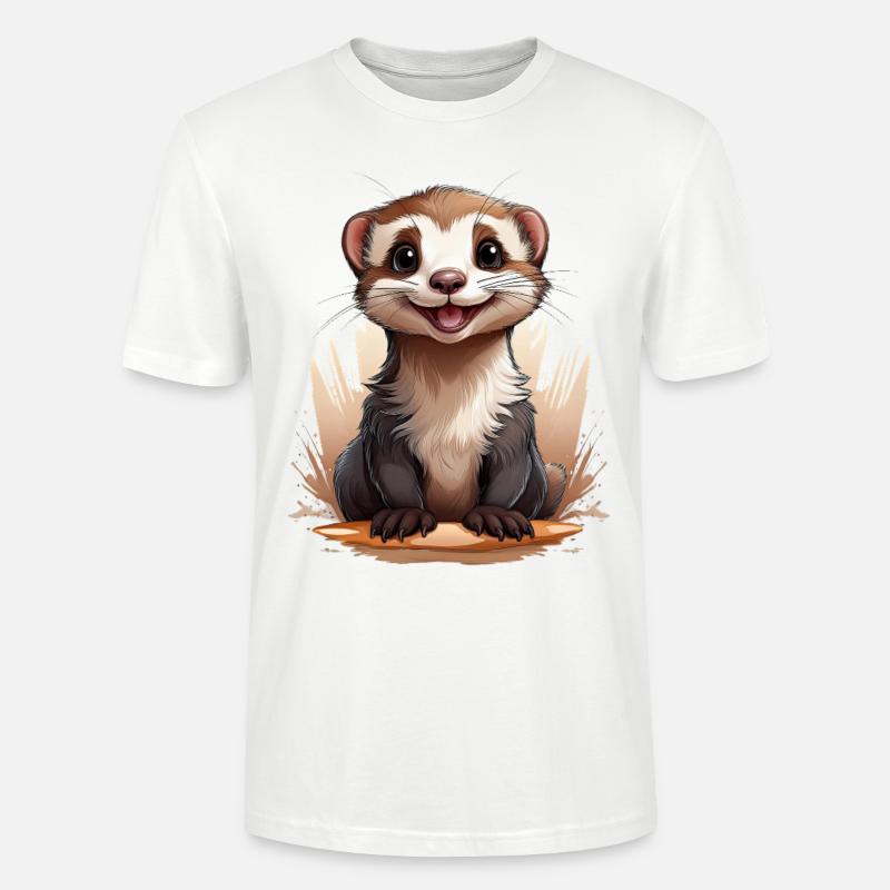 Frettchen - Stanley/Stella Unisex Bio-T-Shirt CRAFTER - Weiß