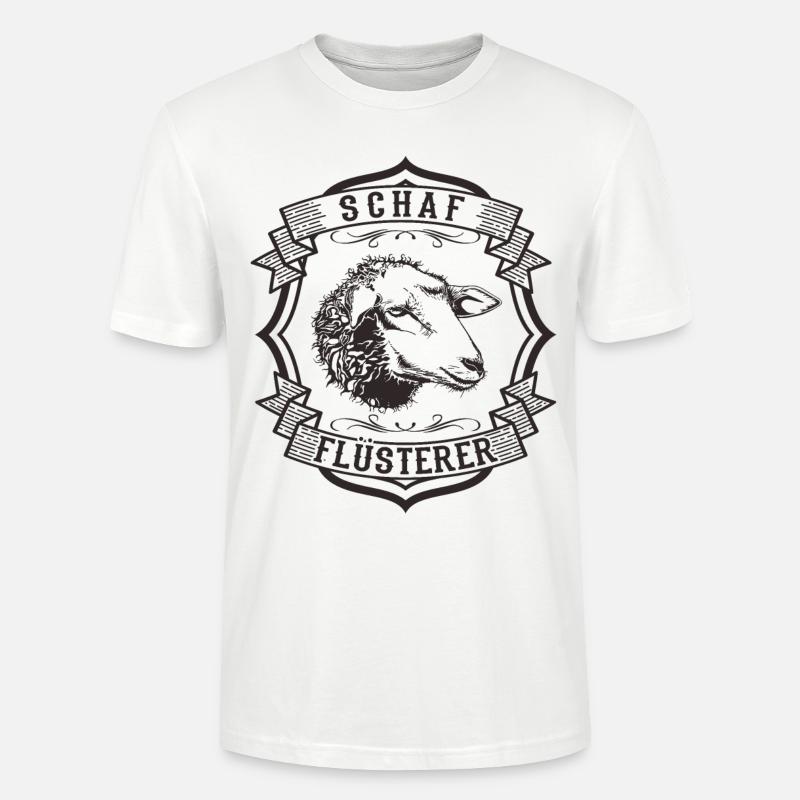 Schaf Flüsterer - Stanley/Stella Unisex Bio-T-Shirt CRAFTER - Weiß