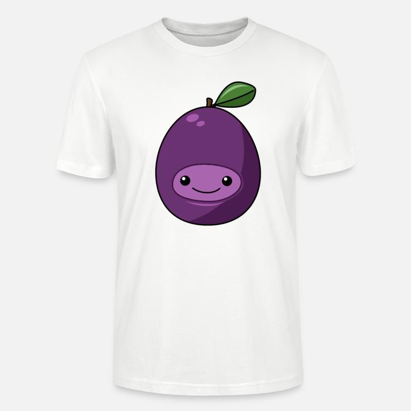 Comic Pflaume - Stanley/Stella Unisex Bio-T-Shirt CRAFTER - Weiß