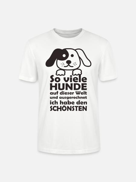Hundeliebhaber - Stanley/Stella Unisex Bio-T-Shirt CRAFTER - Weiß