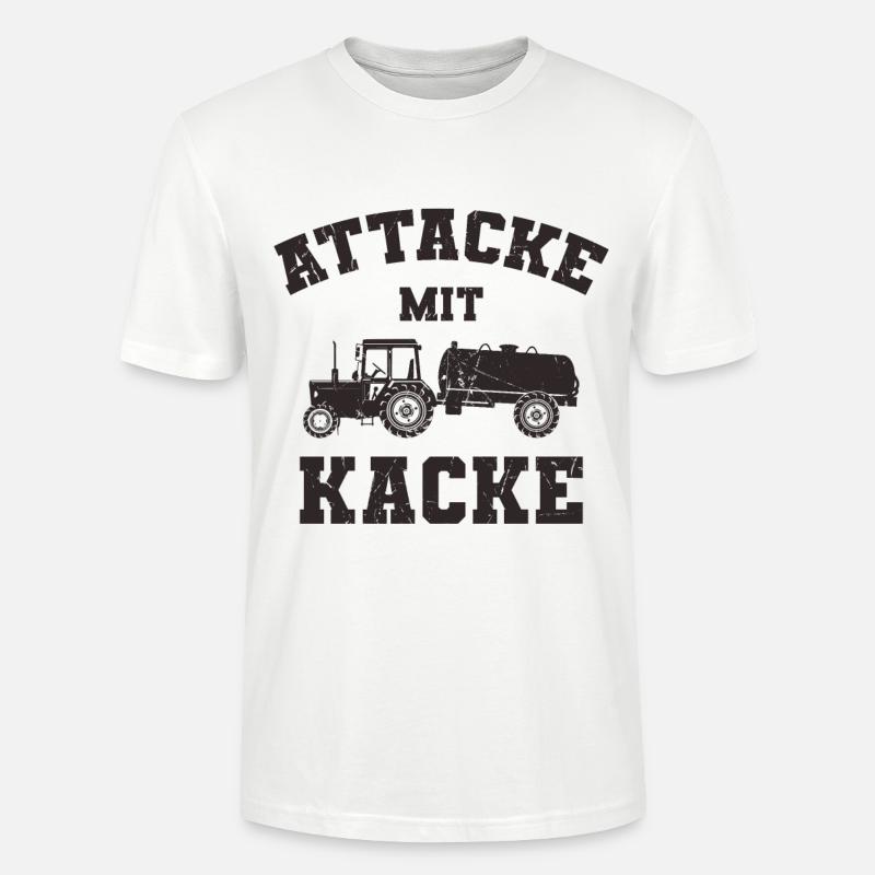 Traktor Spruch - Stanley/Stella Unisex Bio-T-Shirt CRAFTER - Weiß