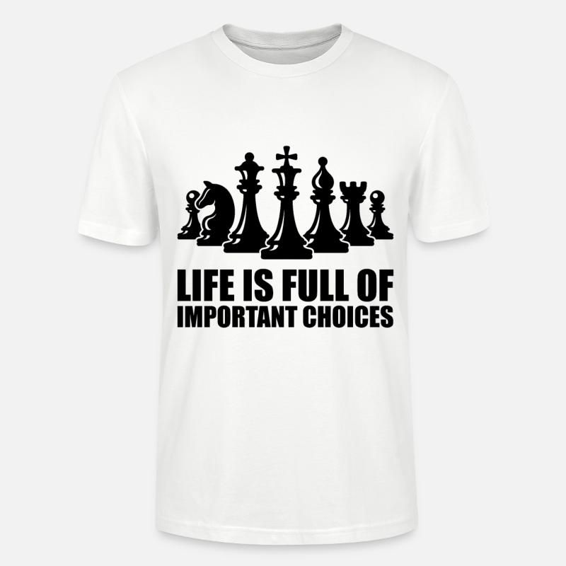 Schach - Stanley/Stella Unisex Bio-T-Shirt CRAFTER - Weiß