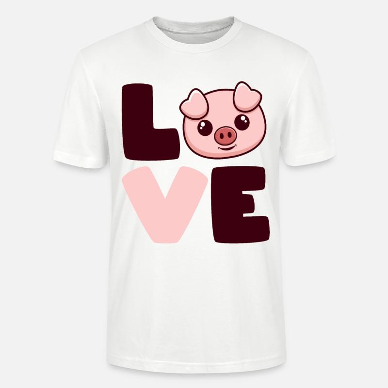 Les cochons aiment - T-shirt bio CRAFTER Stanley Stella Unisexe - blanc