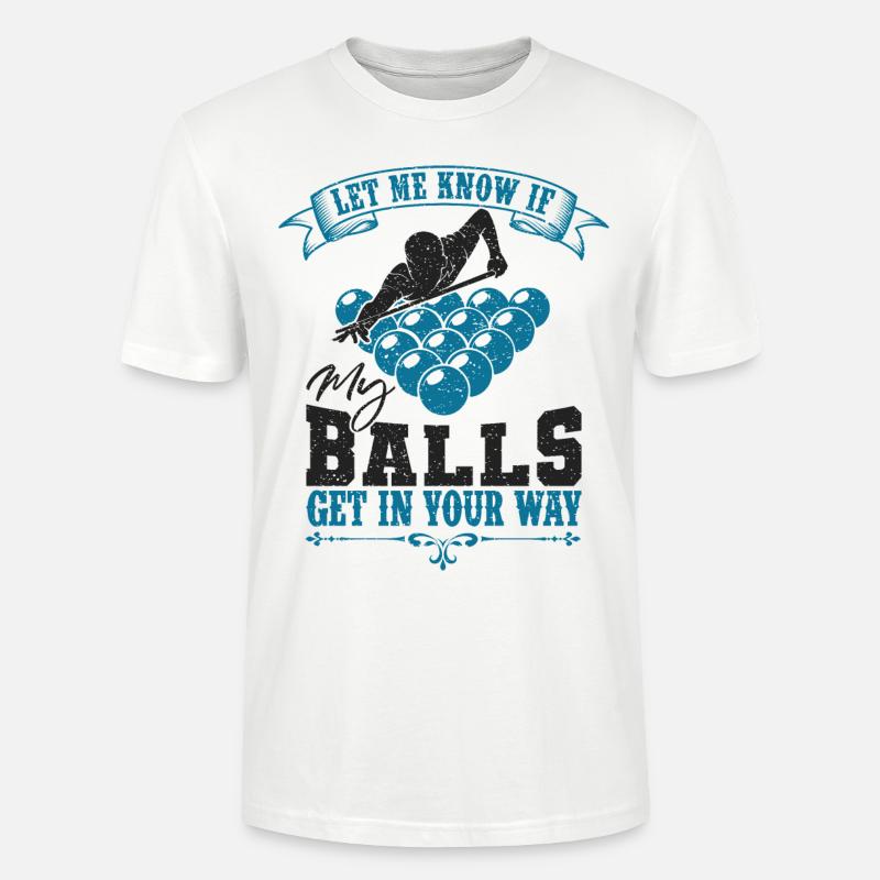 Billard - Stanley/Stella Unisex Bio-T-Shirt CRAFTER - Weiß