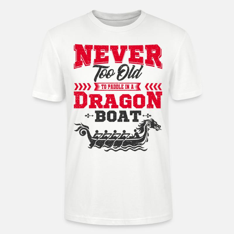 Drachenboot - Stanley/Stella Unisex Bio-T-Shirt CRAFTER - Weiß