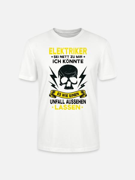 Elektriker - Stanley/Stella Unisex Bio-T-Shirt CRAFTER - Weiß