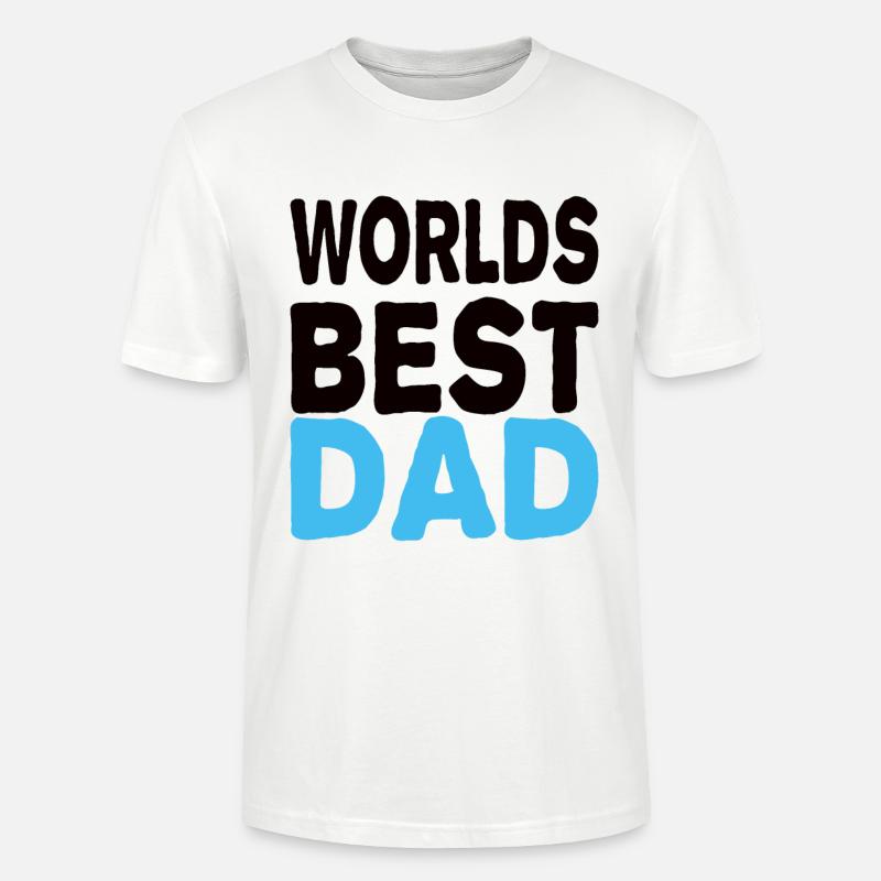 Worlds Best Dad - Stanley/Stella Unisex Bio-T-Shirt CRAFTER - Weiß