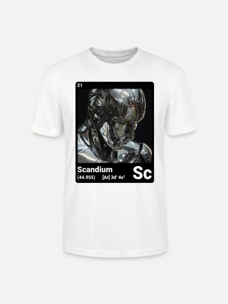 AI am Scandium (bk) - Stanley/Stella Unisex Bio-T-Shirt CRAFTER - Weiß