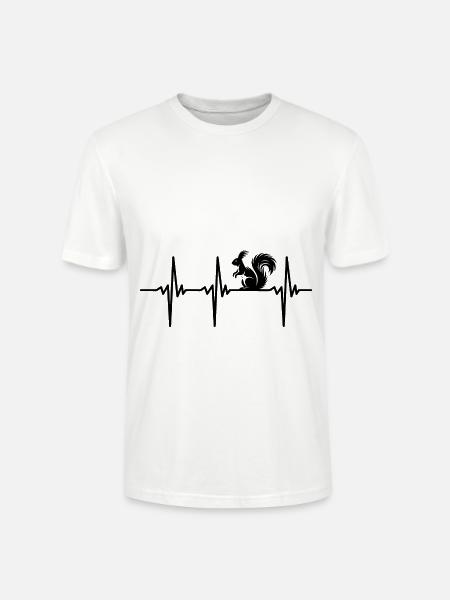 Heartbeat for funny squirrels - Stanley/Stella CRAFTER Unisex Organic T-Shirt - white