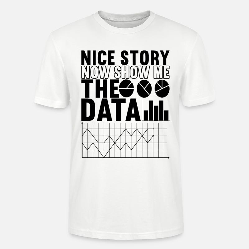 Analyste de données Data Scientist - T-shirt bio CRAFTER Stanley Stella Unisexe - blanc