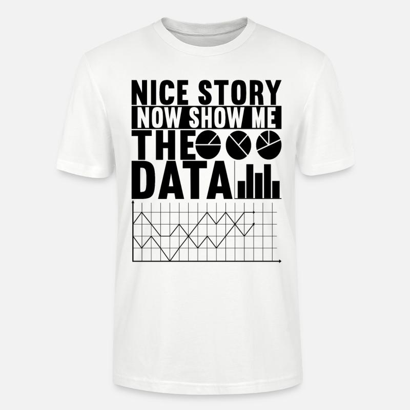 Data Scientist Data Analyst - Stanley/Stella CRAFTER Unisex Organic T-Shirt - white