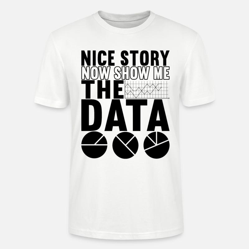 Analyste de données Data Scientist - T-shirt bio CRAFTER Stanley Stella Unisexe - blanc