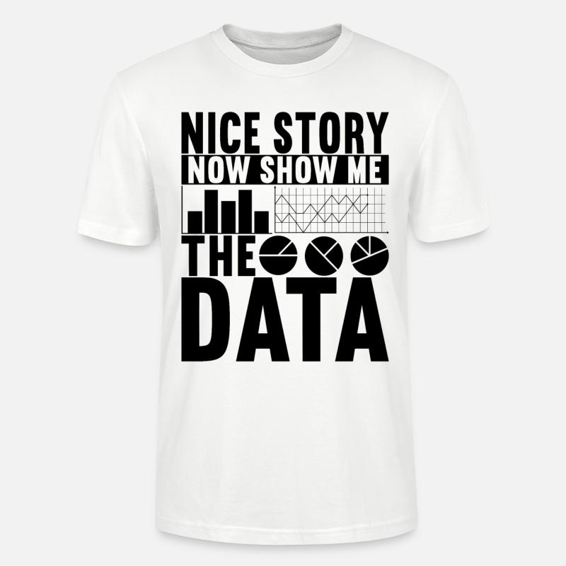 Analyste de données Data Scientist - T-shirt bio CRAFTER Stanley Stella Unisexe - blanc