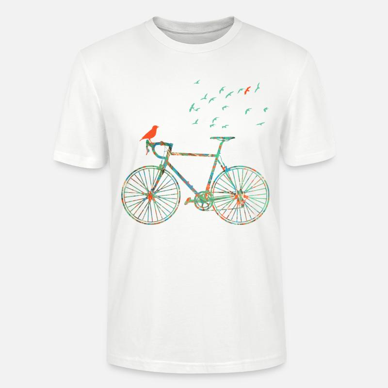 fahrrad e 4 - Stanley/Stella Unisex Bio-T-Shirt CRAFTER - Weiß