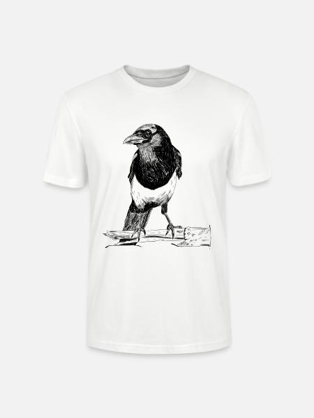 La pie - T-shirt bio CRAFTER Stanley Stella Unisexe - blanc