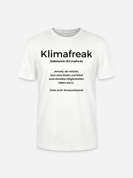 Klimafreak Vorausschauend - Stanley/Stella Unisex Bio-T-Shirt CRAFTER - Weiß
