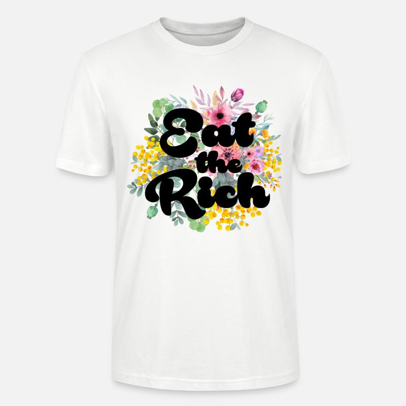 Manger les riches - T-shirt bio CRAFTER Stanley Stella Unisexe - blanc