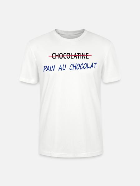 Pain au chocolat - T-shirt bio CRAFTER Stanley Stella Unisexe - blanc