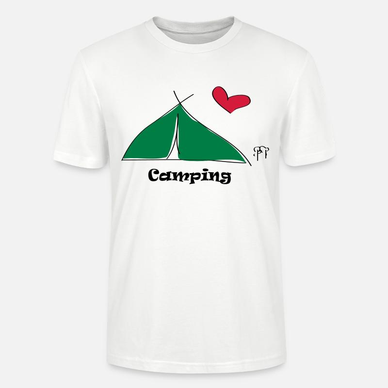 Camping - Stanley/Stella Unisex Bio-T-Shirt CRAFTER - Weiß