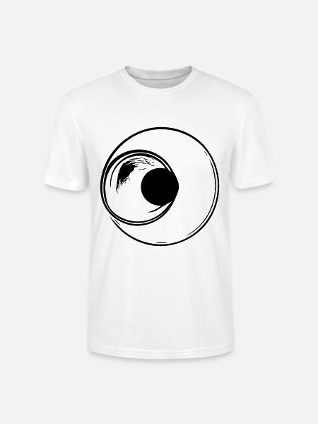 Circles Lines Geomometry - Stanley/Stella CRAFTER Unisex Organic T-Shirt - white