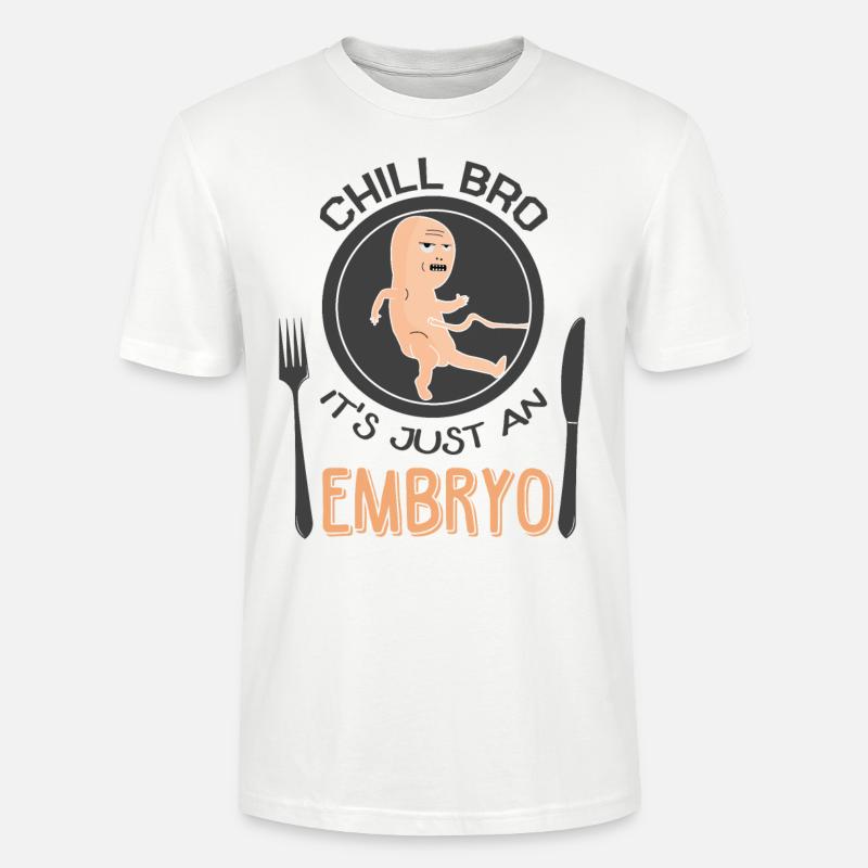 Black humor provocative - Stanley/Stella CRAFTER Unisex Organic T-Shirt - white