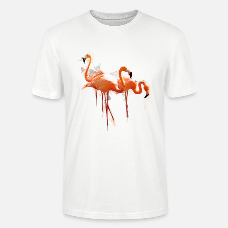 Flamingo - Stanley/Stella Unisex Bio-T-Shirt CRAFTER - Weiß