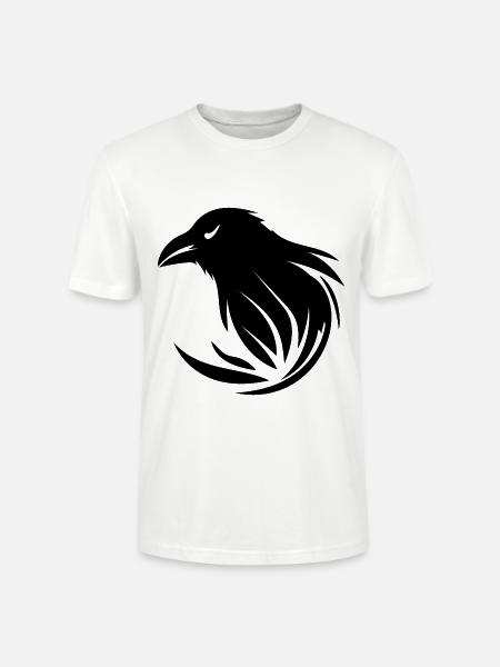 Clever clever raven - Stanley/Stella CRAFTER Unisex Organic T-Shirt - white