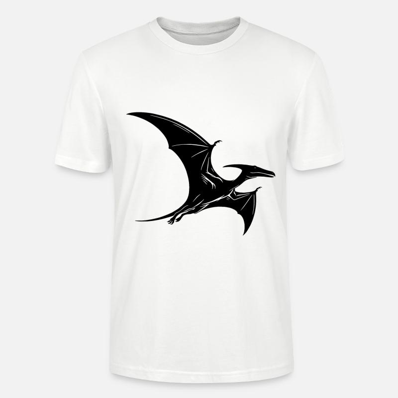 Dino Ptéranodon Dinosaure Volant Ptérosaure - T-shirt bio CRAFTER Stanley Stella Unisexe - blanc