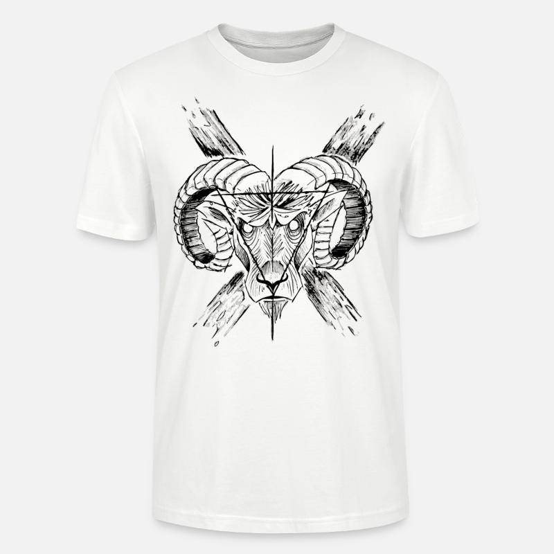 Goat Devil's - T-shirt bio CRAFTER Stanley Stella Unisexe - blanc