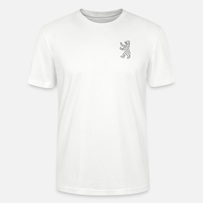 Berliner Bär Origami - Stanley/Stella Unisex Bio-T-Shirt CRAFTER - Weiß