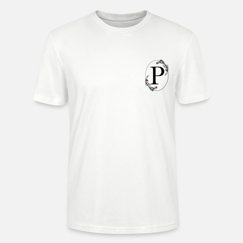 Buchstabe P - Stanley/Stella Unisex Bio-T-Shirt CRAFTER - Weiß