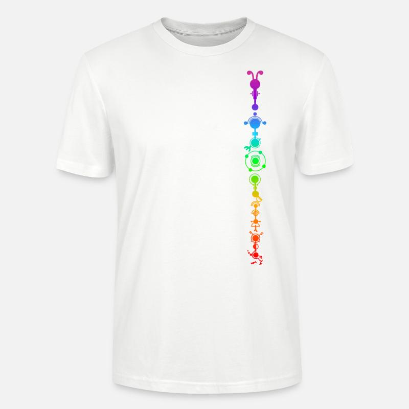 Crop circle - multidimensional human development - Stanley/Stella CRAFTER Unisex Organic T-Shirt - white