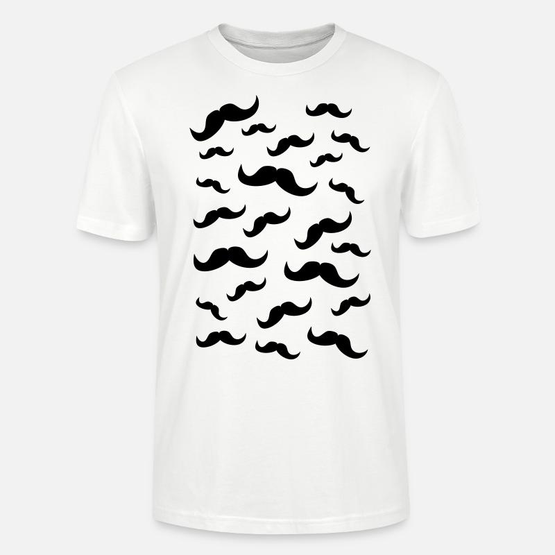 Schnurrbärte - Stanley/Stella Unisex Bio-T-Shirt CRAFTER - Weiß