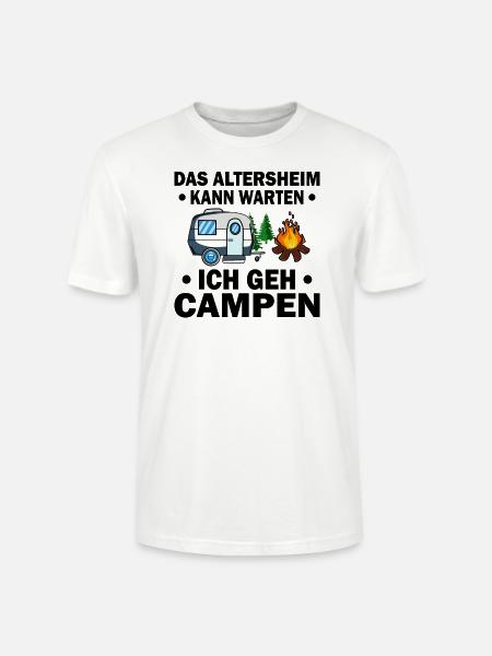 Camper und Rentner - Stanley/Stella Unisex Bio-T-Shirt CRAFTER - Weiß