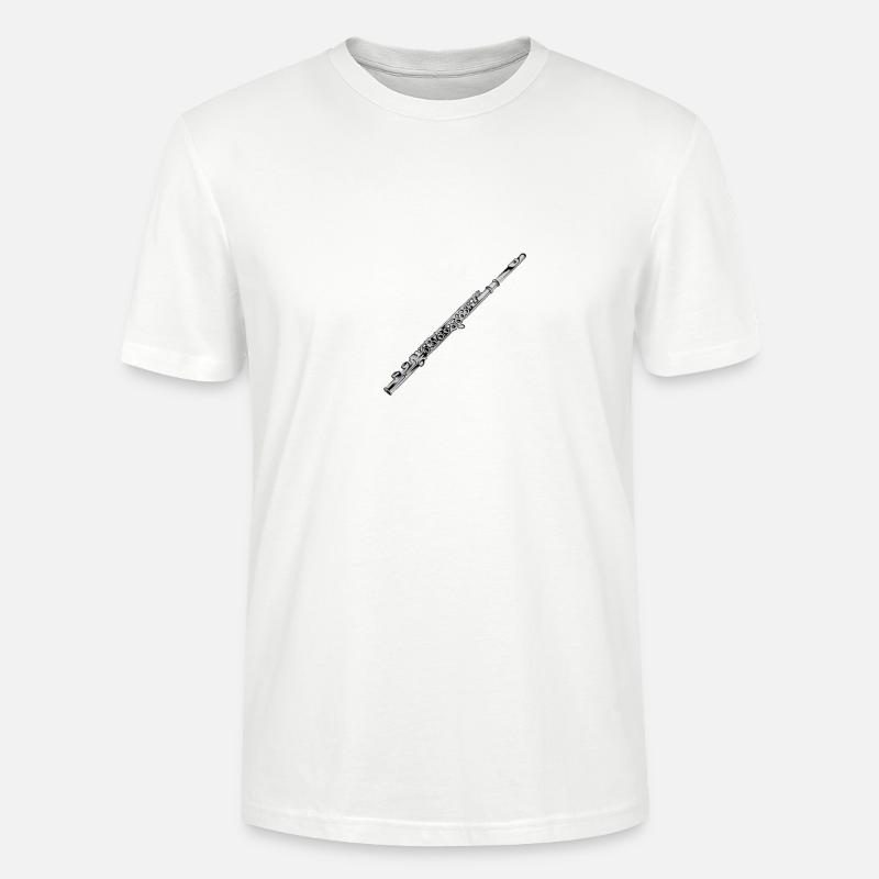 Querflöte - Stanley/Stella Unisex Bio-T-Shirt CRAFTER - Weiß