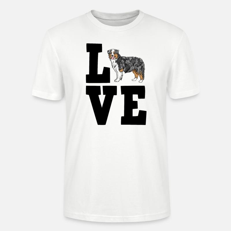 Australian Shepherd - Stanley/Stella Unisex Bio-T-Shirt CRAFTER - Weiß