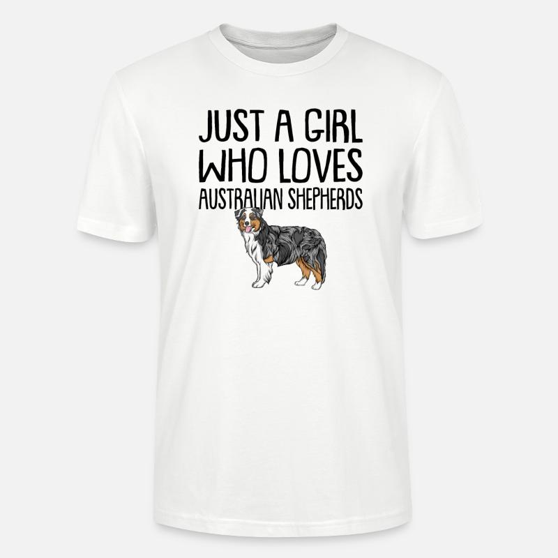 Australian Shepherd - Stanley/Stella Unisex Bio-T-Shirt CRAFTER - Weiß