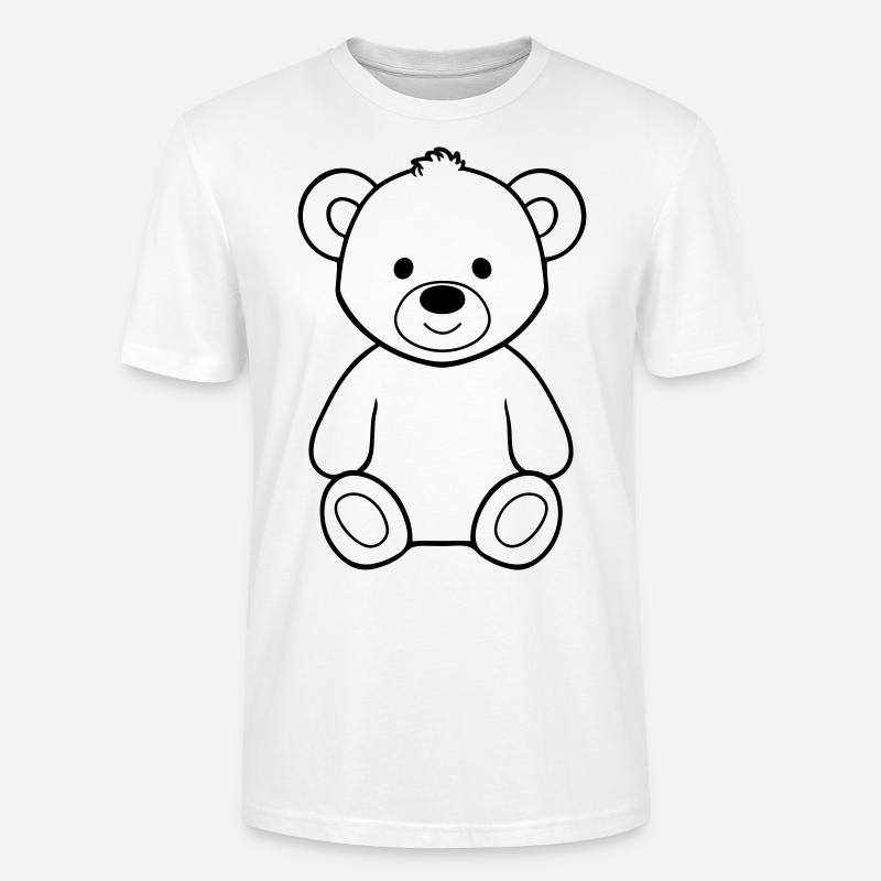 Teddybär - Stanley/Stella Unisex Bio-T-Shirt CRAFTER - Weiß
