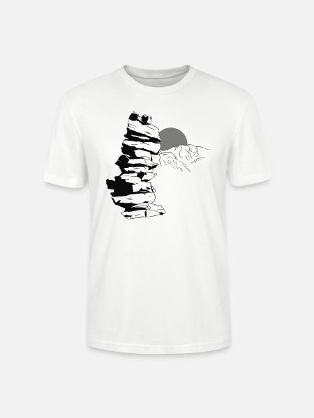 Stone Tower - Stanley/Stella CRAFTER Unisex Organic T-Shirt - white