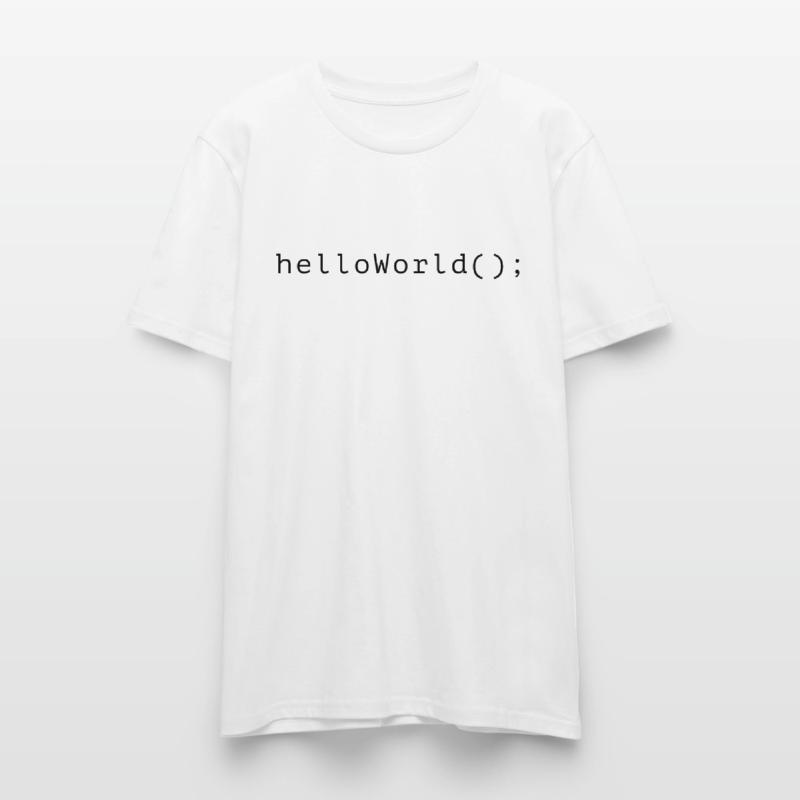 HelloWorld Program Code Coding Informatik Stanley/Stella CRAFTER Unisex Organic T-Shirt