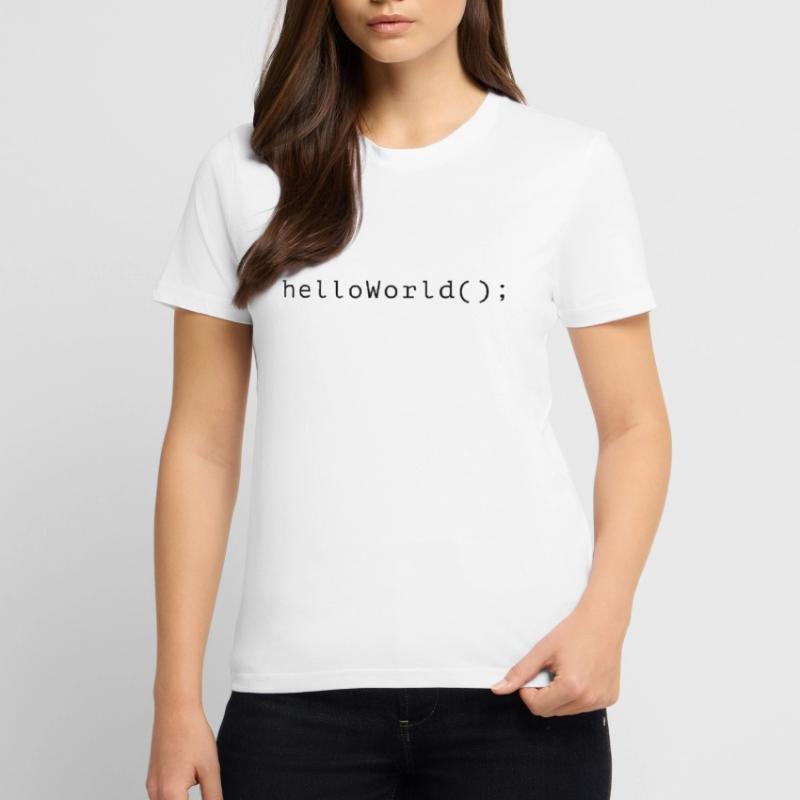 HelloWorld Program Code Coding Informatik Stanley/Stella CRAFTER Unisex Organic T-Shirt